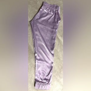 Satin Joggers.